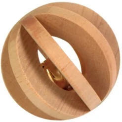 Trixie Speelbal Hout met Bel 6 cm