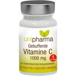 Unipharma Gebufferde Vitamine C 1000mg 60 tabletten