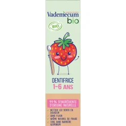 Vademecum Bio Tandpasta Aardbei 1-6 jaar 50 ml