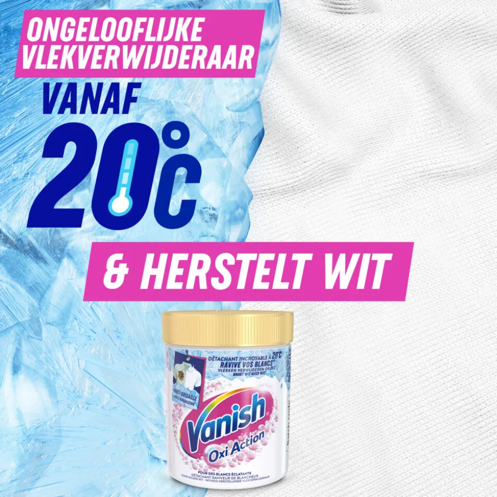 Vanish Oxi Action Wasbooster Poeder Witte Was 470 gr