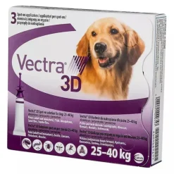 Vectra Anti-vlo & Teek 3D Hond L 25-40 kg 3 stuks