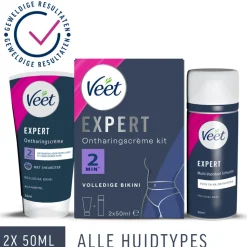 Veet Expert Ontharingscrème Bikini Kit 2 x 50 ml