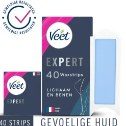 Veet Expert Waxstrips Benen Sensitive 40 stuks