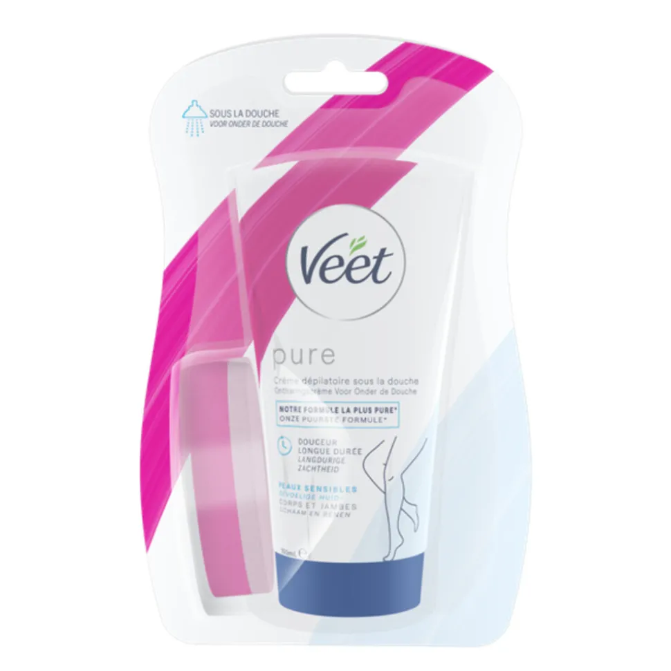 Veet In Shower Ontharingscrème Gevoelige Huid 150 ml