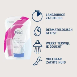Veet In Shower Ontharingscrème Gevoelige Huid 150 ml