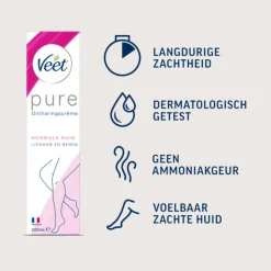 Veet Ontharingscrème Pure Normale Huid 100 ml