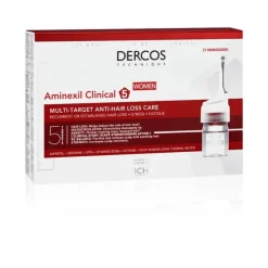Vichy Dercos Aminexil Clinical 5 Vrouw Anti-Haaruitval Ampullen 21 stuks
