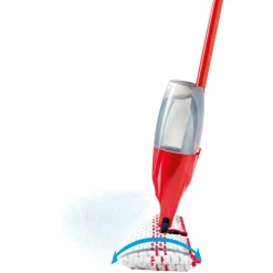 Vileda 1-2 Spray MAX - Dweilsysteem met spray en pad in microvezels Rood Wit