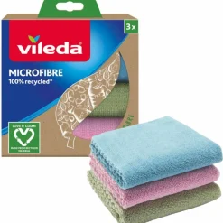 Vileda Microvezeldoek 100% Gerecycleerd 3 stuks