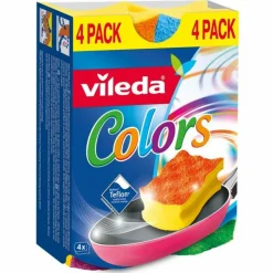 Vileda Schuursponzen Colors 4 stuks