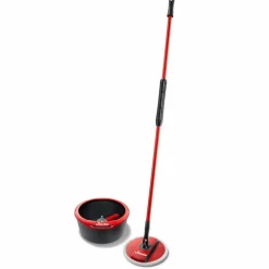 Vileda Spin & Clean Mop Complete Set Rood en Zwart 1 set