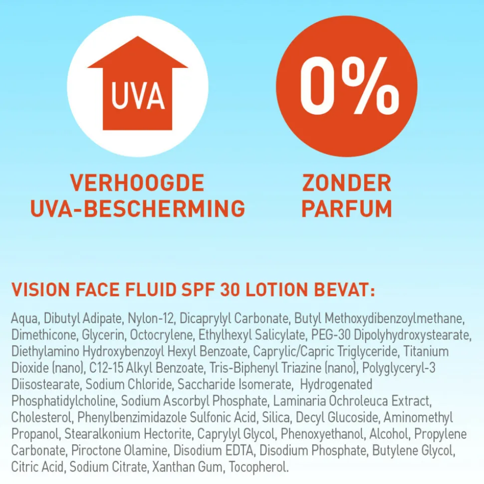 Vision Zonnebrand Face Fluid SPF 30 50 ml