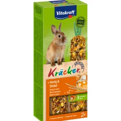 Vitakraft Konijn Kracker Honing - Spelt 2 stuks