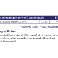 Vitakruid Berberine 500 Rebersa 60 vegacapsules