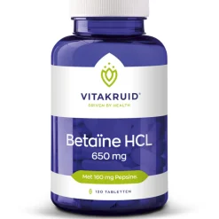 Vitakruid Betaine Hcl 650 mg 120 tabletten