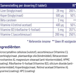 Vitakruid Ijzer Bisglycinaat 90 tabletten