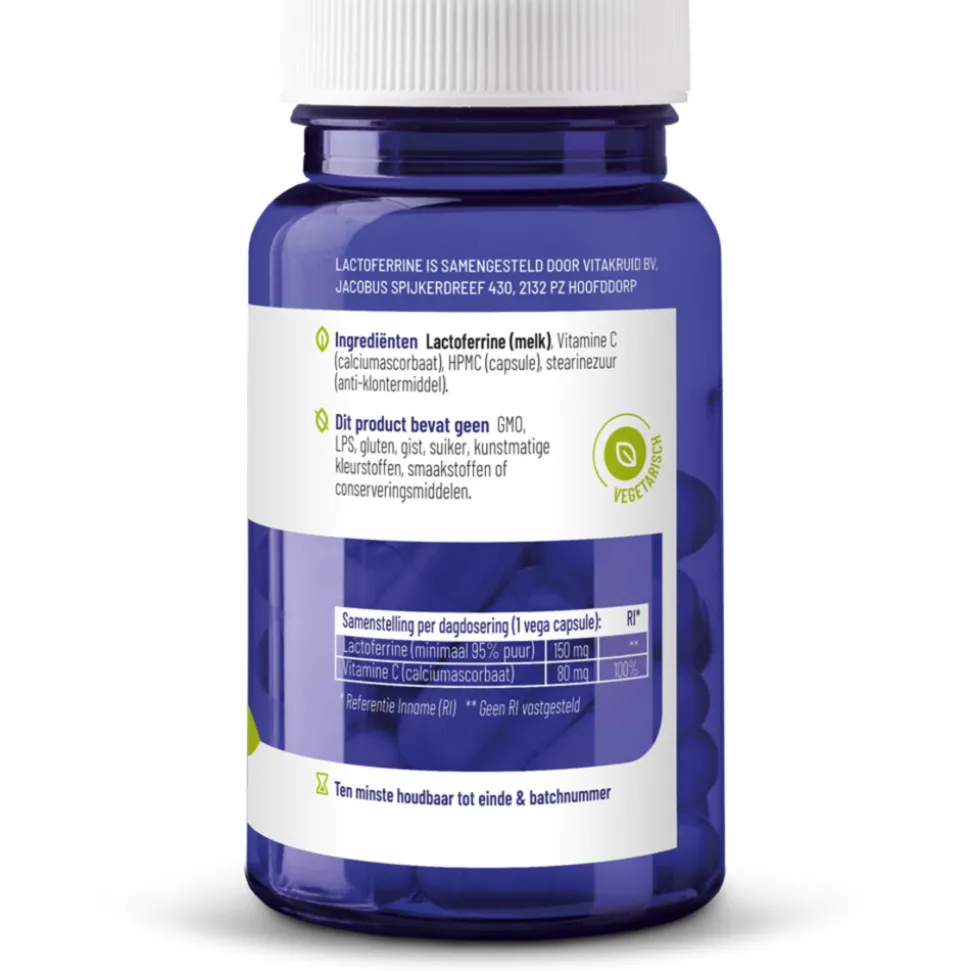 Vitakruid Lactoferrine 150 mg 60 vegacapsules