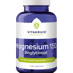 Vitakruid Magnesium 150 Bisglycinaat 180 tabletten