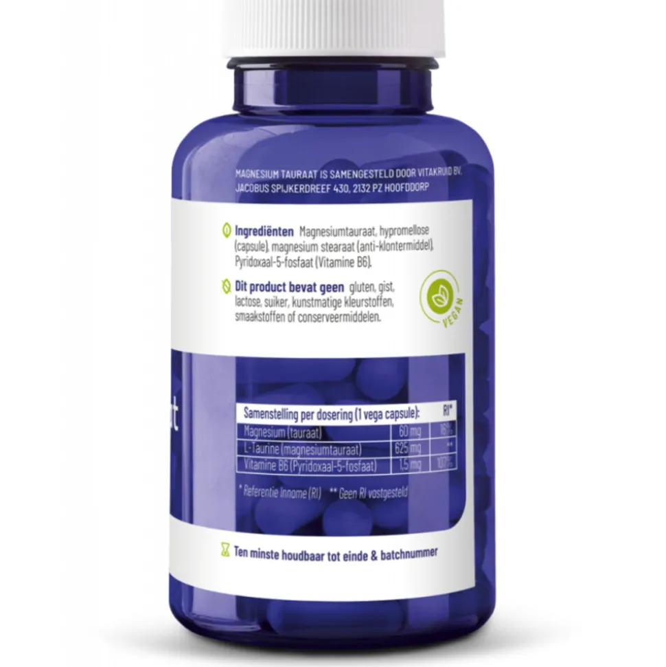 Vitakruid Magnesium Tauraat 90 vegacapsules