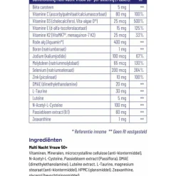 Vitakruid Multi Nacht Vrouw 50+ 30 tabletten