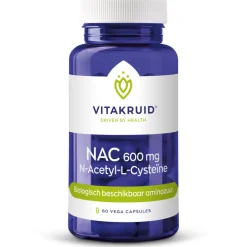 Vitakruid Nac 600 mg N-Acetyl-L-Cysteïne 60 vegacapsules