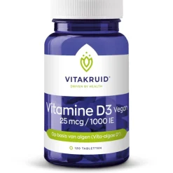 Vitakruid Vitamine D3 25 mcg Vegan 120 tabletten