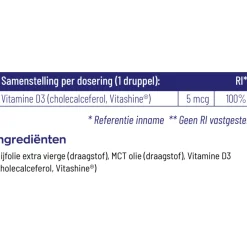 Vitakruid Vitamine D3 druppels Vegan 30 ml