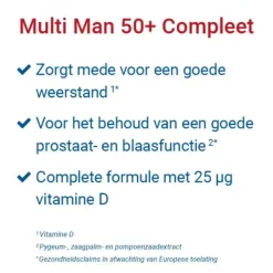 Vitalize Multi Man 50+ 60 tabletten