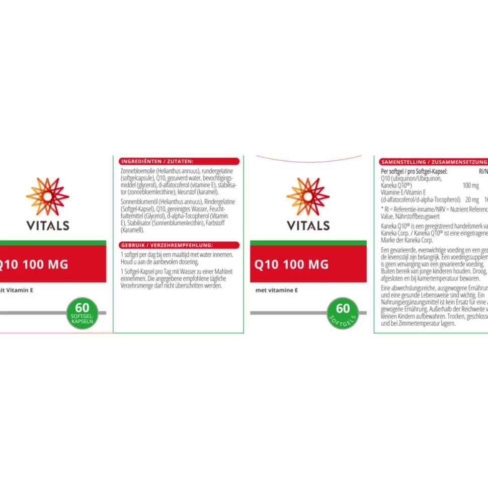 Vitals Coenzym Q10 100 mg 150 softgels
