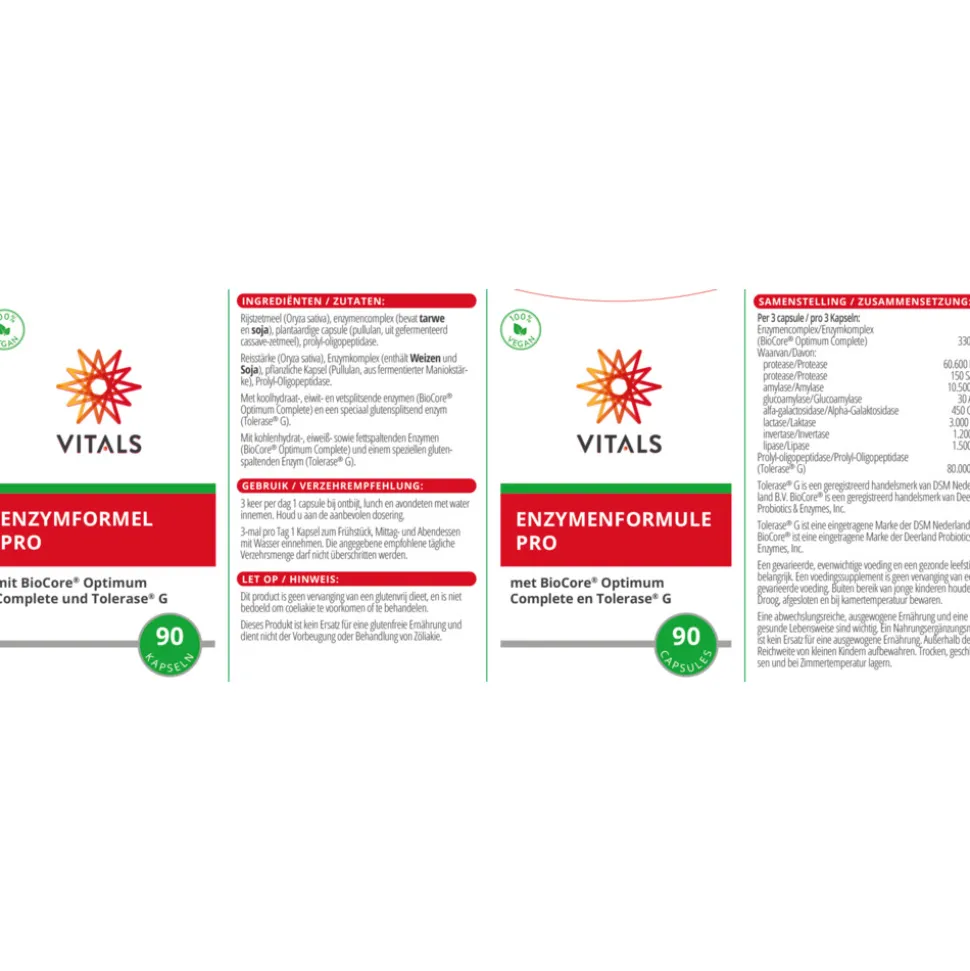 Vitals Enzymenformule Pro 90 capsules