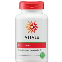 Vitals IJzer 25 mg met Vitamine C 100 capsules