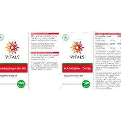 Vitals Magnesium 100mg 100 capsules