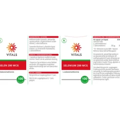 Vitals Selenium 200mcg 100 capsules