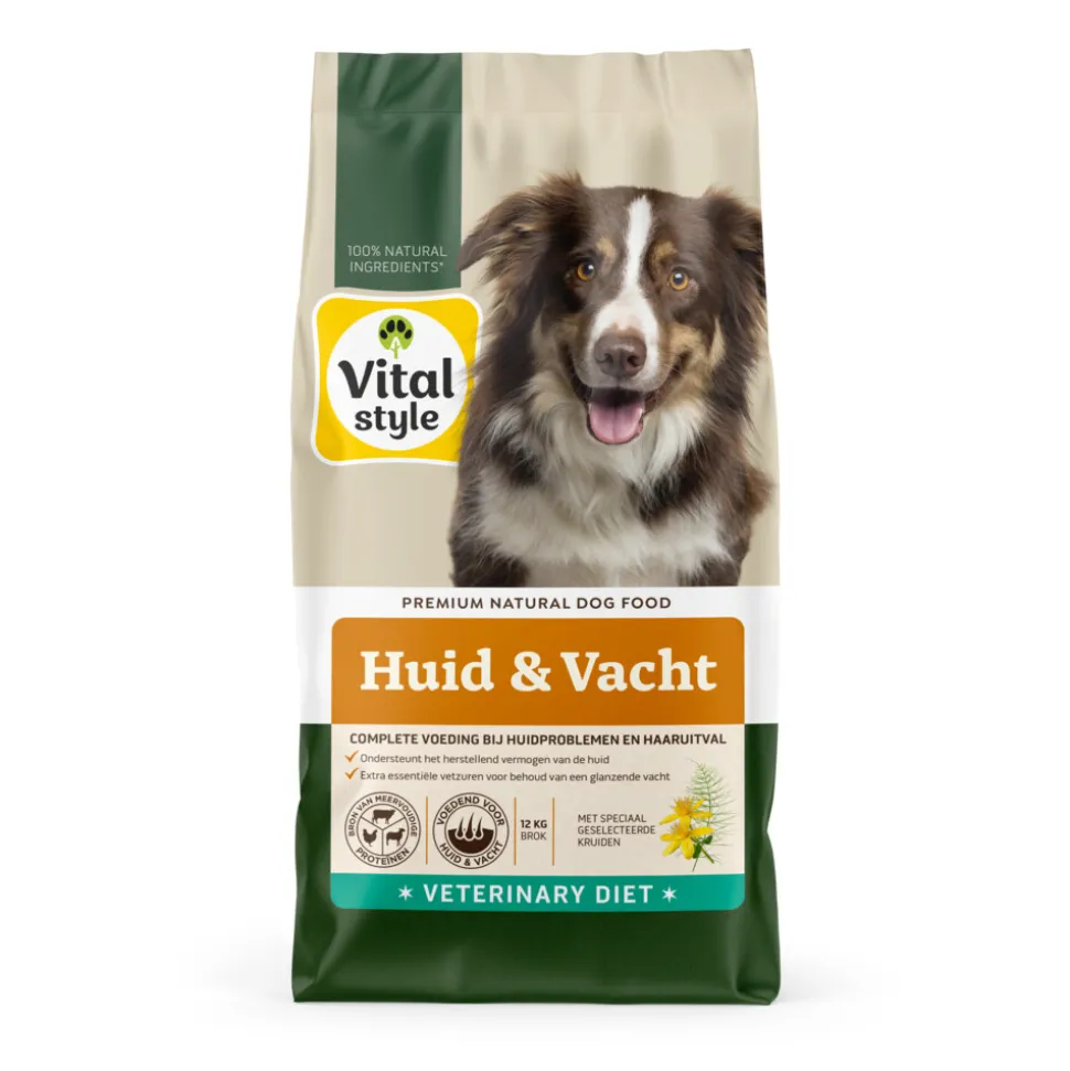 Vitalstyle Huid & Vacht Hondenvoer 12 kg
