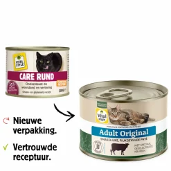 Vitalstyle Kattenvoer Blik Care Rund 200 gr