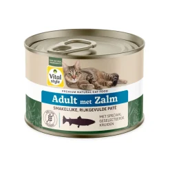 Vitalstyle Kattenvoer Blik Care Zalm 200 gr