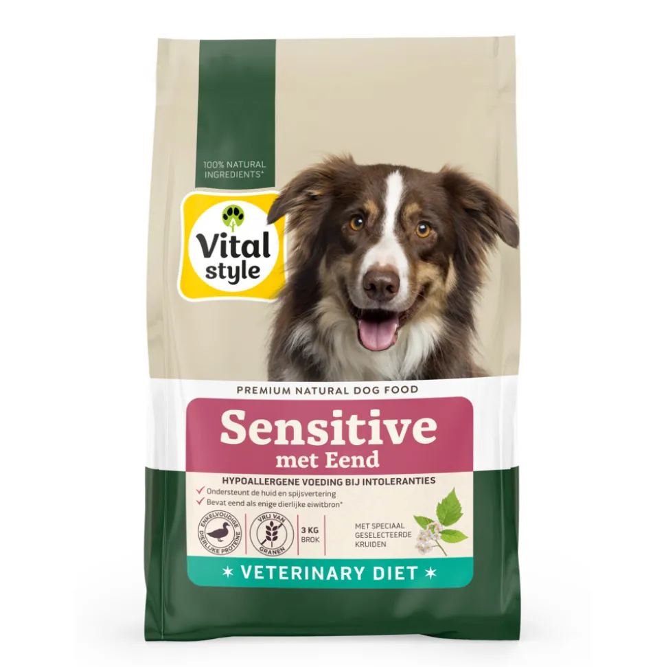 Vitalstyle Sensitive Hondenvoer Eend 3 kg