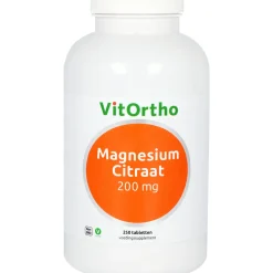 Vitortho Magnesium Citraat 200 mg 250 tabletten