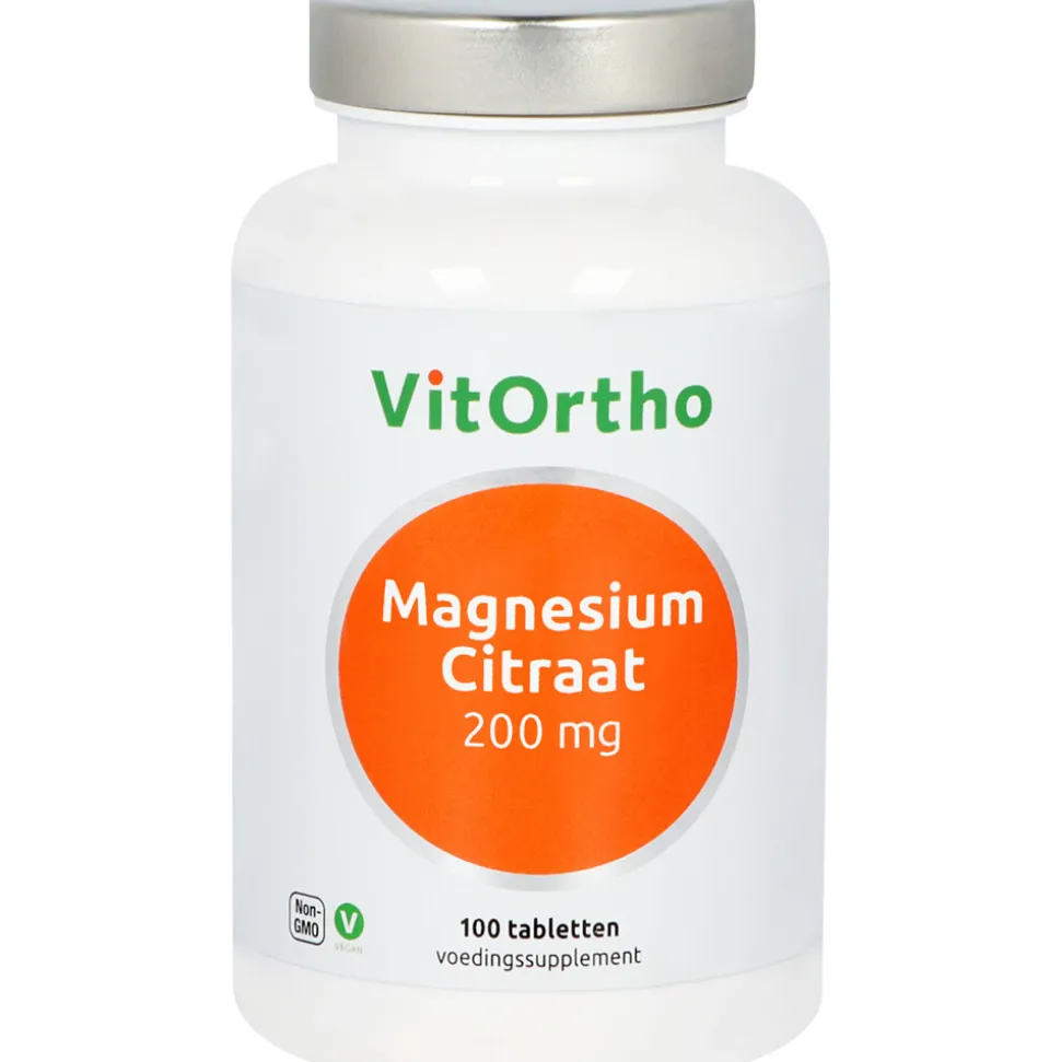 Vitortho Magnesium Citraat 200 mg 100 tabletten