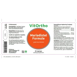 Vitortho Mariadistel Formule 60 vegacapsules