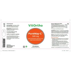 Vitortho Vitamine C PureWay-C 500 mg 120 tabletten