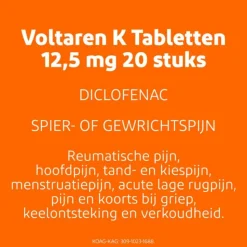 Voltaren K 12,5 mg Diclofenac kalium 20 tabletten