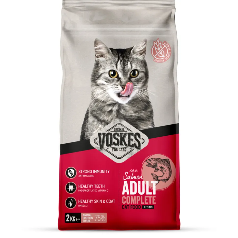 Voskes Kattenbrokken Adult Zalm 2 kg