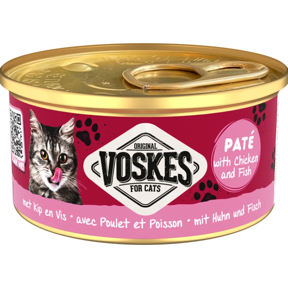 Voskes Kattenvoer Nat Paté Kip & Vis 85 gr