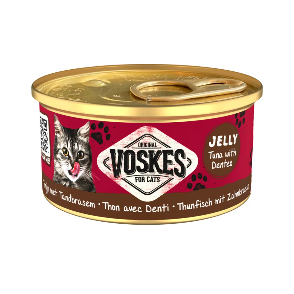 Voskes Kattenvoer Nat Tonijn met Tandbrasem 85 gr