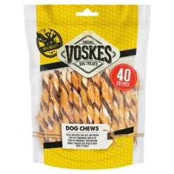 Voskes Rawhide Kip - Rund Sticks 400 gr