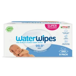 WaterWipes Billendoekjes 9x60 = 540 stuks