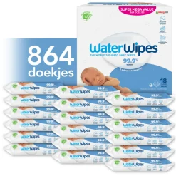 WaterWipes Billendoekjes 18x48 = 864 stuks