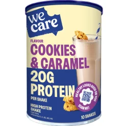 WeCare High protein Shake Cookies & Caramel 340 gr