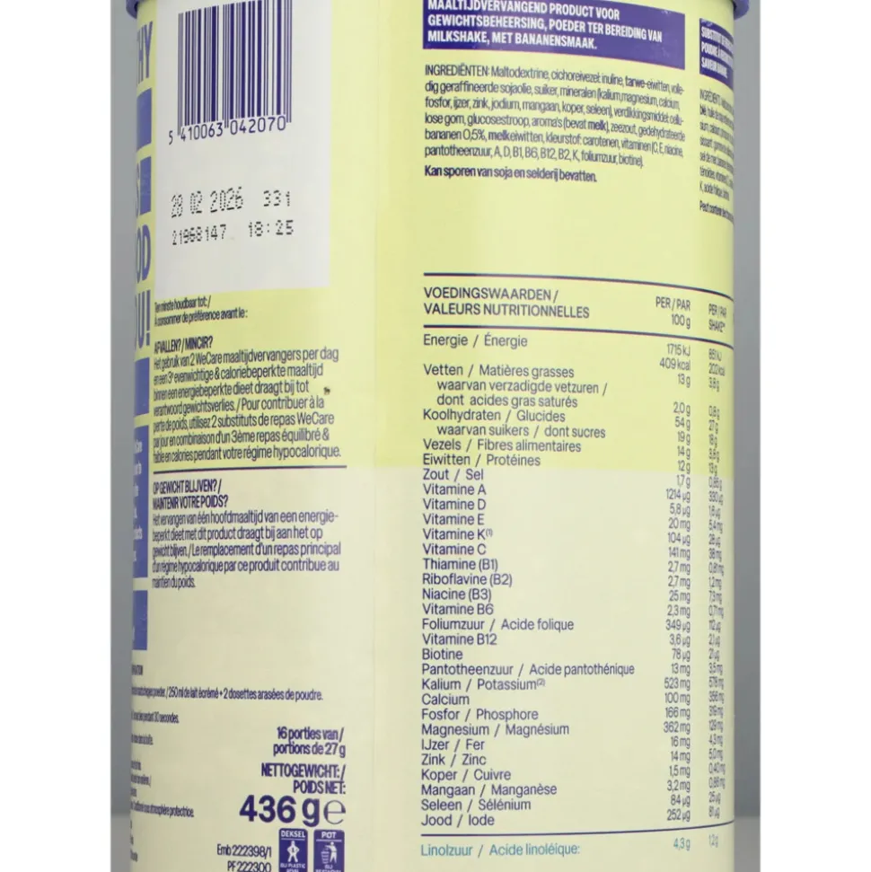 WeCare Meal Replacement Shake Golden Banana 436 gr